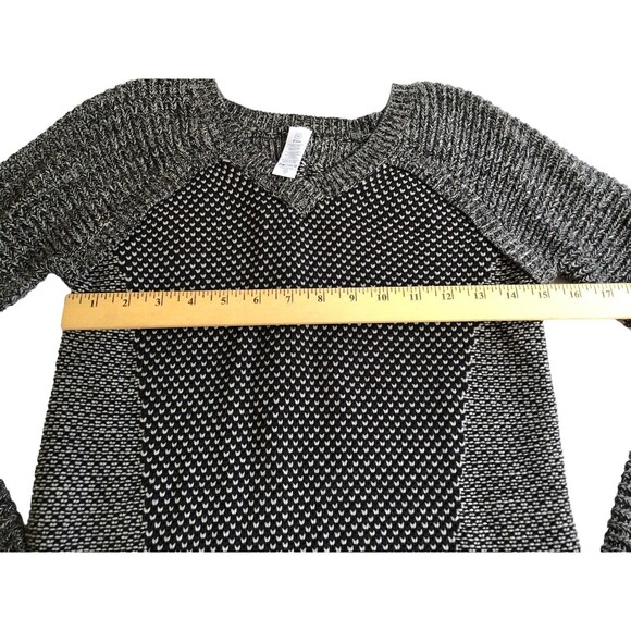 IVIVVA by LULULEMON BUSY TO BE COZY KNITTED PULLOVER GRAY SIZE 14 100% Cotton - Picture 7 of 13